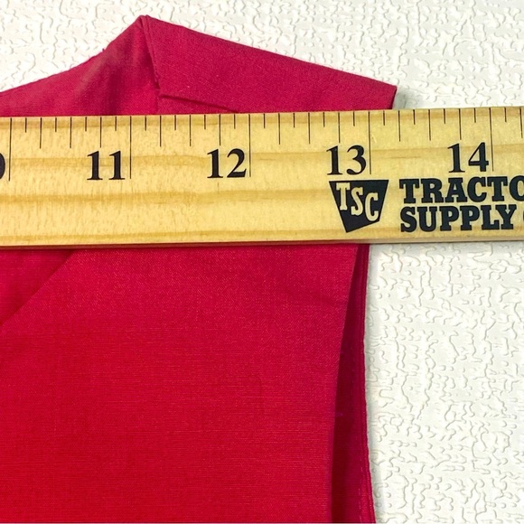 Beaded Fringe Set Festive Red Cut-off Shirt Sleeveless Blue Mini Skirt Denim  Sm - Picture 10 of 15